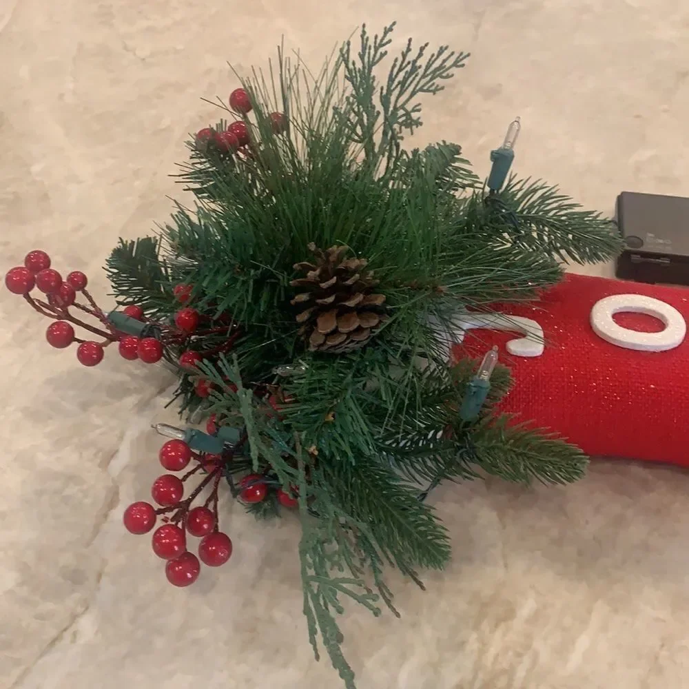 Light Up Christmas Stocking Decor